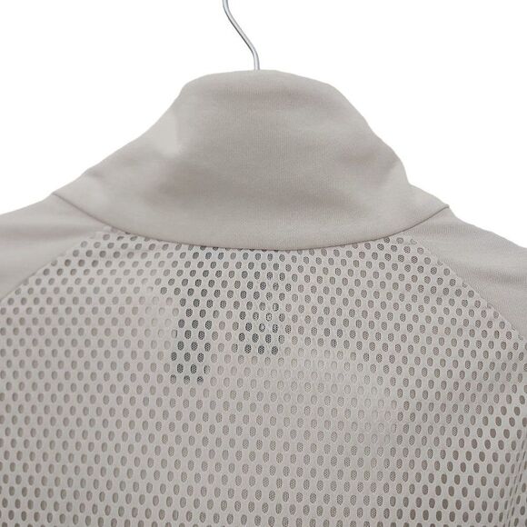 Adidas Heart Tracer Summer Jacket Womens Medium White Asymmetrical Zip Mesh - Picture 11 of 15